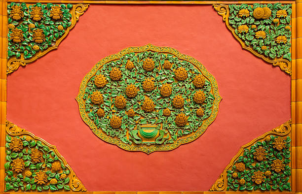 istock Chrysanthemum Wall from Forbidden City in Beijing, China 471281609