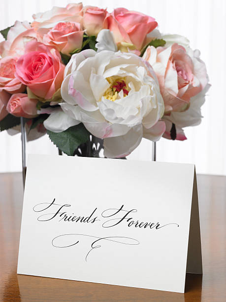 Amigos Para Sempre Cartão Com Bouquet De Flores - Fotografias de stock e  mais imagens de Amizade - Amizade, Arranjo de flores, Bouquet - iStock