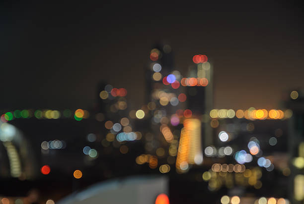 istock Blurred city lights bokeh illuminated at night 471282594