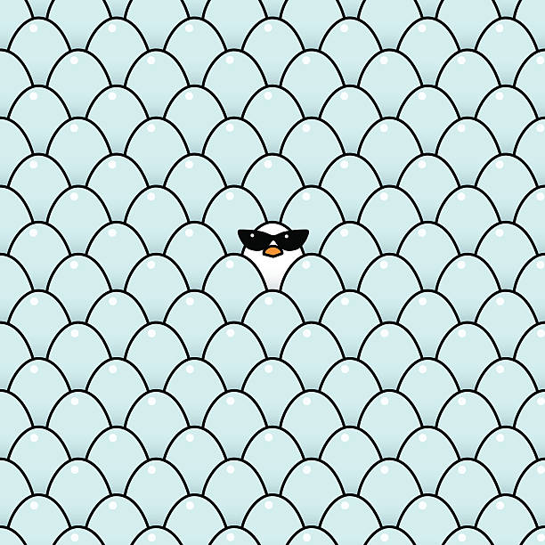 ilustrações de stock, clip art, desenhos animados e ícones de branco senhoras estilo chique vestindo óculos de sol entre azul ovos - easter remote blue cute