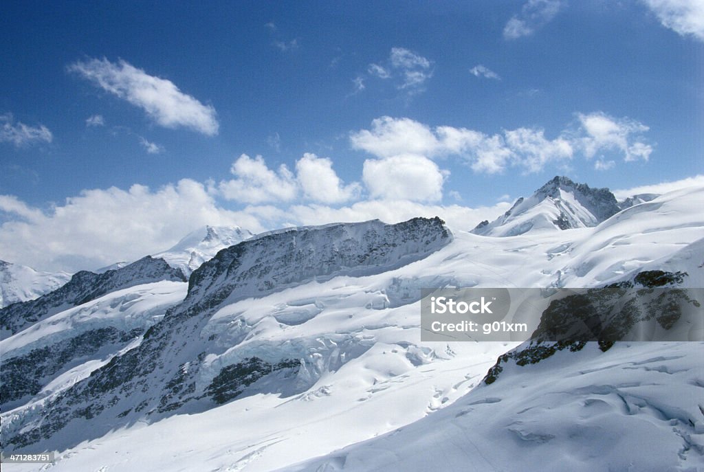 스위스 알프스 Jungfraujoch - 로열티 프리 0명 스톡 사진