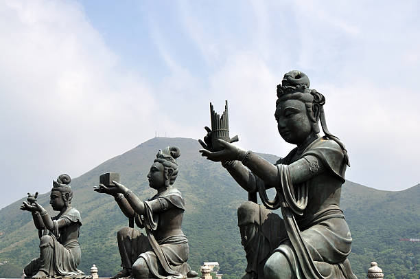 istock Devas Worship Giant Buddha at Hong Kong Temple 471284371