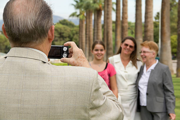 istock Mature man taking his family shot 471285523