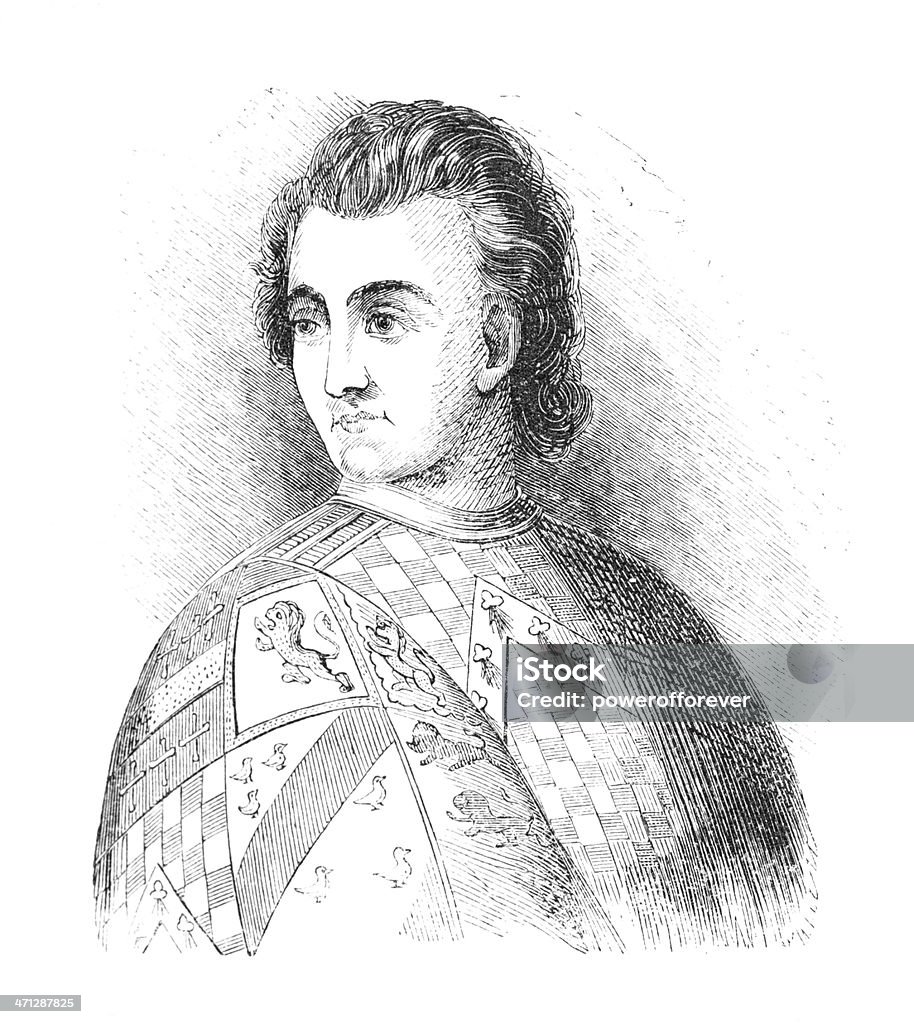 John Talbot, 1. Earl of Shrewsbury - Lizenzfrei 1840-1849 Stock-Illustration