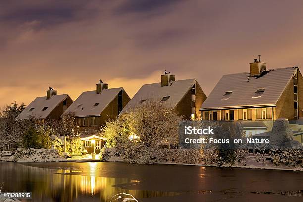 Winter Houses Stock Photo - Download Image Now - House, Netherlands, Winter