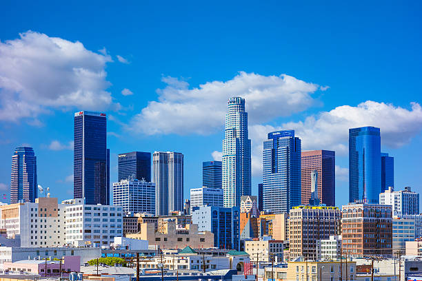 istock Cityscape includes skyscrapers of Los Angeles skyline, CA 471289874