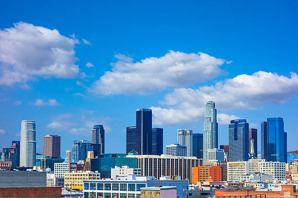 istock Cityscape includes skyscrapers of Los Angeles skyline, CA 471289876