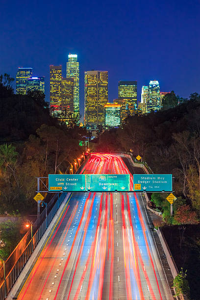 istock Downtown skyscrapers of Los Angele skyline,CA (P) 471289880
