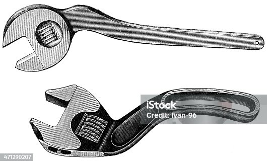 istock Adjustable Wrench 471290207