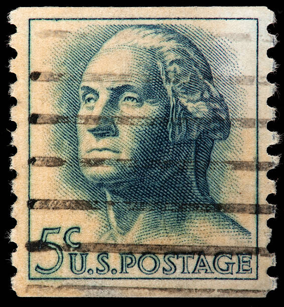 istock George Washington Depicted on US Stamp, First American President) 471292613
