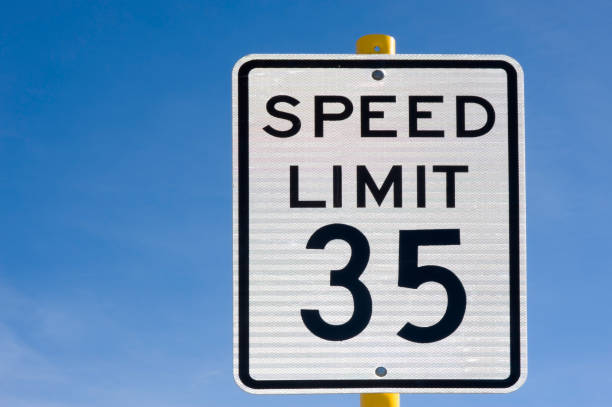 istock Thirty Five 35 Miles Per Hour Speed Limit Sign 471293561