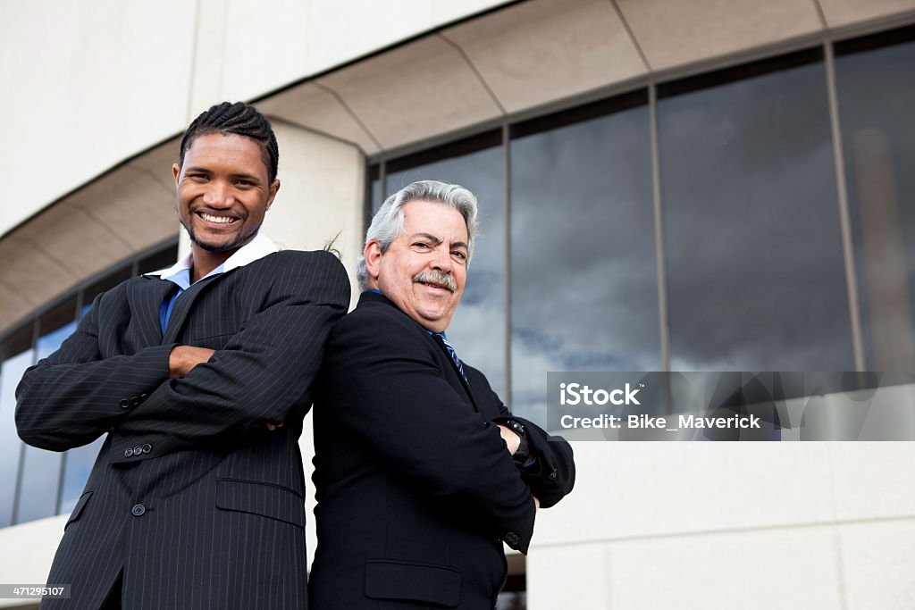 Heureux deux hommes d'affaires - Photo de Métier libre de droits