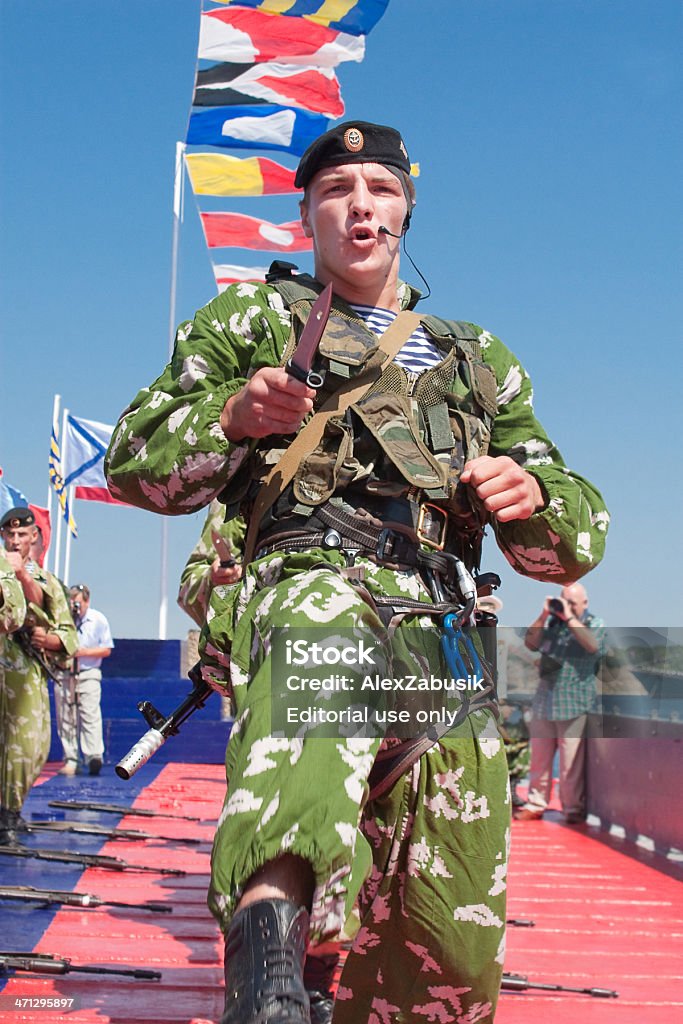 ロシア海兵隊員示す手から手の戦い - お祝いのロイヤリティフリーストックフォト