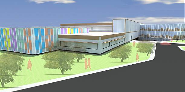istock 3D Render of Modern Building Design and Enviroment 471296412