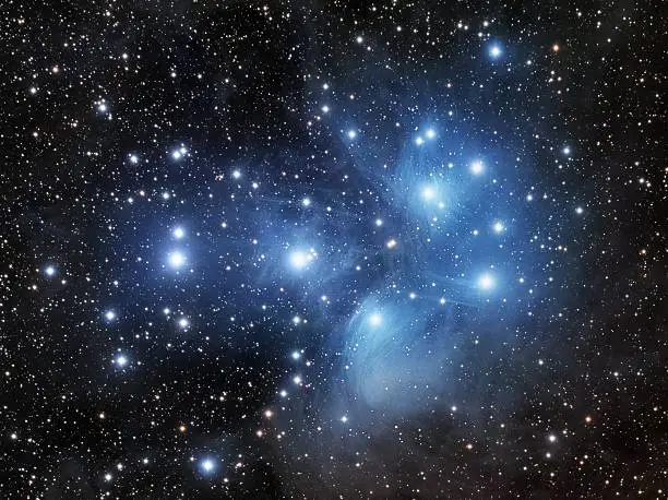 The Pleiades (or the Seven Sisters) is the name of an open cluster in the constellation Taurus.