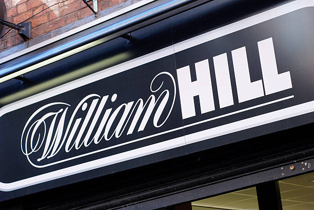 Liverpool, England - February 26, 2011: Sign of William Hill bookmakers in Liverpool. William Hill plc is one of the largest bookmakers in the United Kingdom.