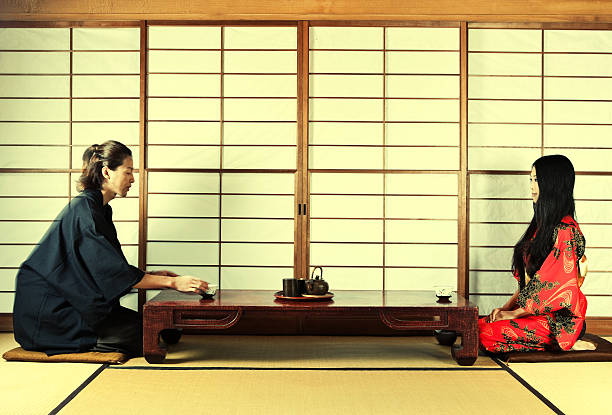 istock Japanese family having a tea time 471299263