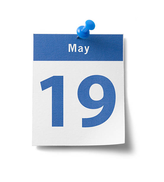 kalendarz 19 maja - 19th of may zdjęcia i obrazy z banku zdjęć