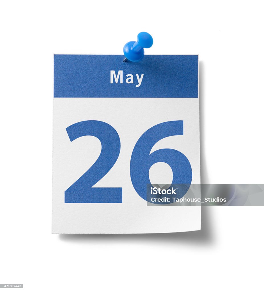 26. Mai-Kalender - Lizenzfrei 25-29 Jahre Stock-Foto