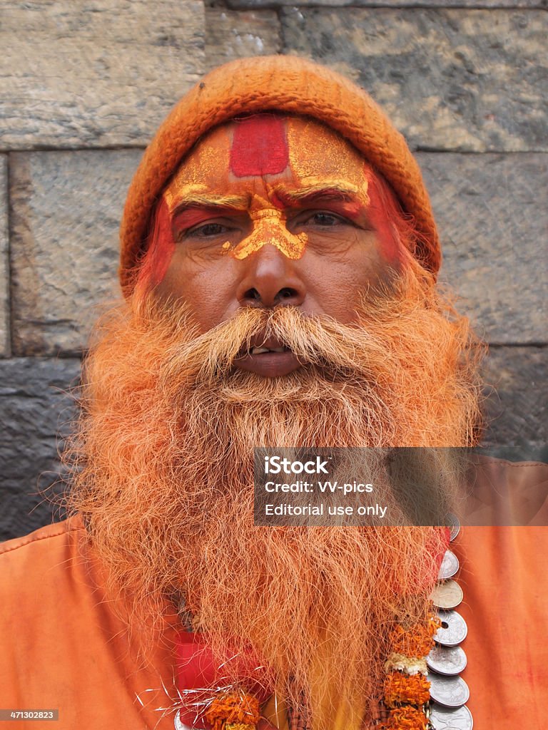 Sadhu retrato - Foto de stock de Adulto libre de derechos