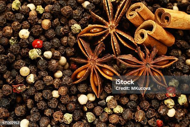 Spices Stock Photo - Download Image Now - Anise, Black Peppercorn, Cinnamon