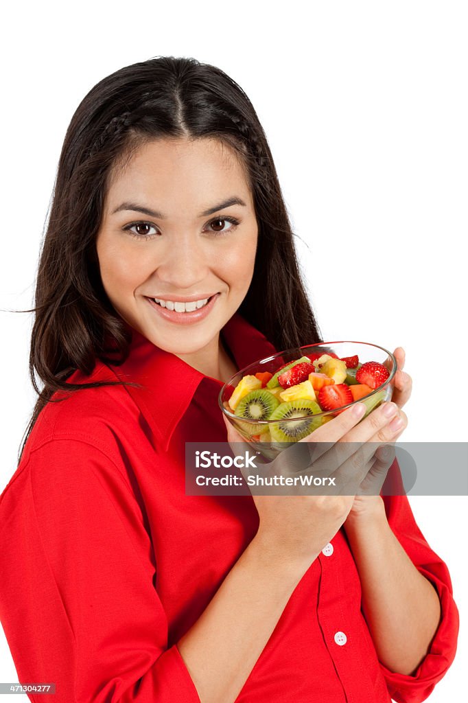 Eu e os meus Sald Fruta - Royalty-free Comer Foto de stock