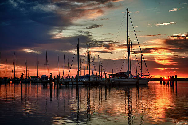 istock Sailboats in Marina at Sunrise 471304542