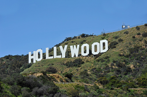 Los Angeles, California, USA - April, 8th 2011:The Hollywood sign in the hills above Los angeles