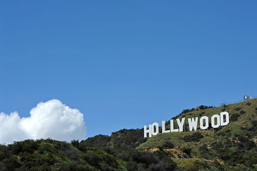 Los Angeles, California, USA - April, 8th 2011:The Hollywood sign above Hollywood in Los Angeles