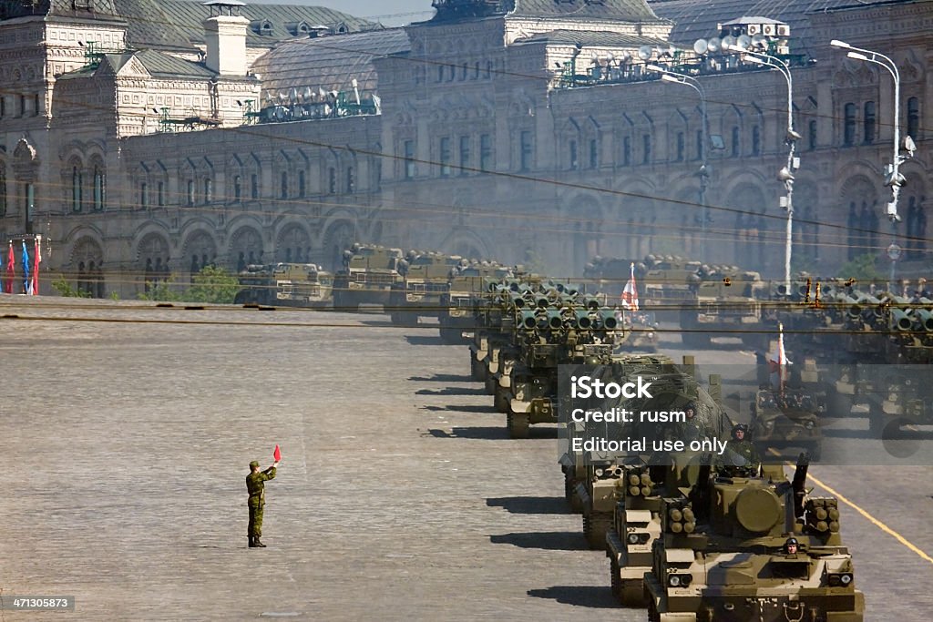 Desfile militar, em Moscou - Foto de stock de Rússia royalty-free