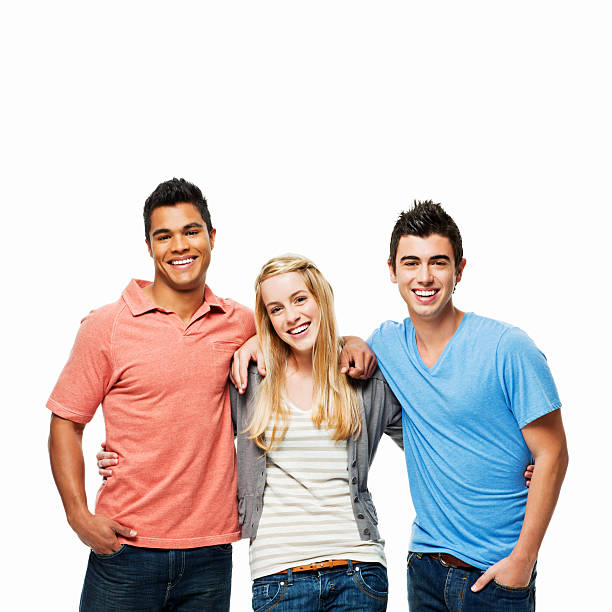 Friends Standing Together - Isolated