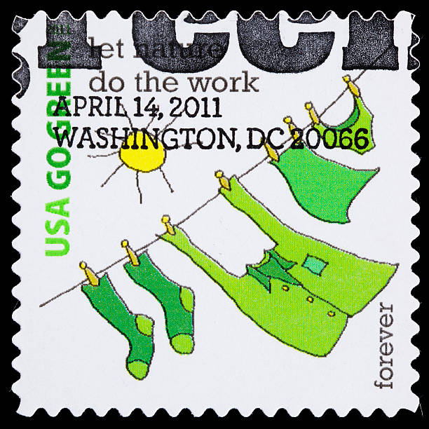 istock USA Go Green let nature do the work postage stamp 471307521