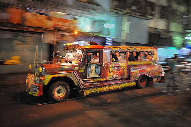 Filipino jeepney stock photo