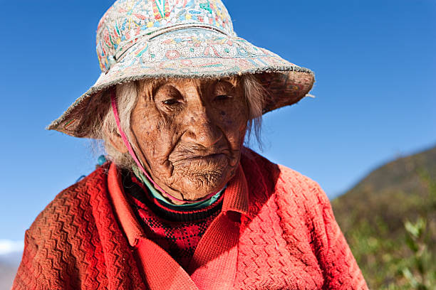 istock Peruvian woman in national clothing, Chivay, Peru 471308043