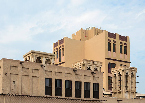 istock Old wind tower, Arabian architecture, Bastakiya, Dubai, UAE. 471308198