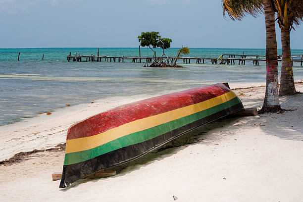 rasta bateau - jamaican culture photos et images de collection