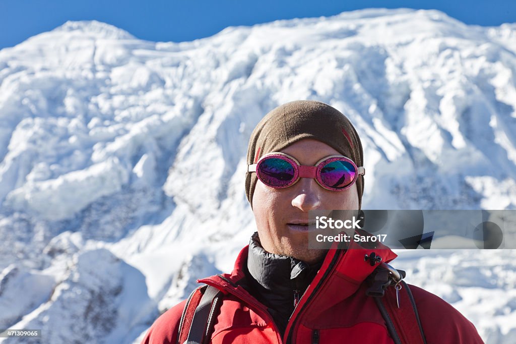 Bergkette Annapurna, Nepal mit alpine guide - Lizenzfrei Bergsteigen Stock-Foto