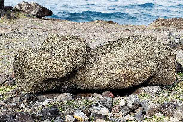 istock Moai at Ahu Akahanga - Easter Island 471309913