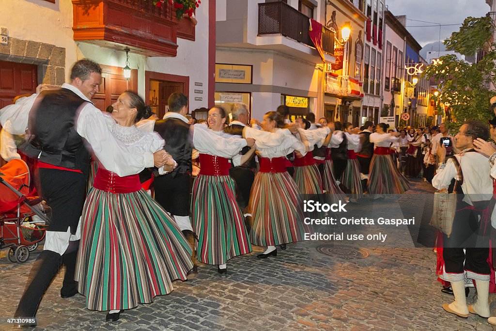 Bajada de la fiesta de la Virgen, Islas Canarias - Foto de stock de La Palma - Islas Canarias libre de derechos