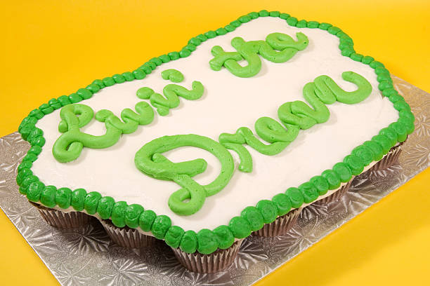 Living the Dream Cupcake Cake stock photo