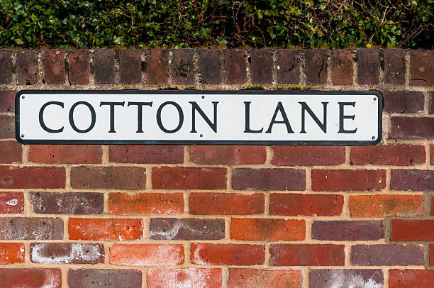 istock 'Cotton Lane' street sign, UK 471314252