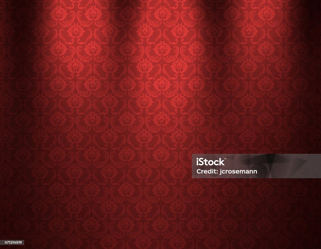 Carta da parati rosso lusso - Illustrazione stock royalty-free di Antico - Vecchio stile