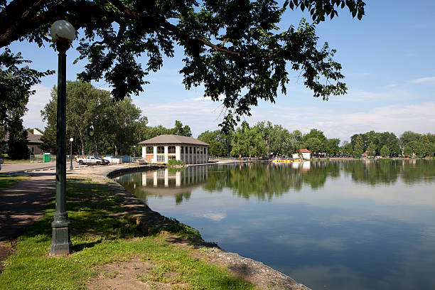 istock Smith Lake Pavilion Reflections in Washington Park Denver Colorado 471314833
