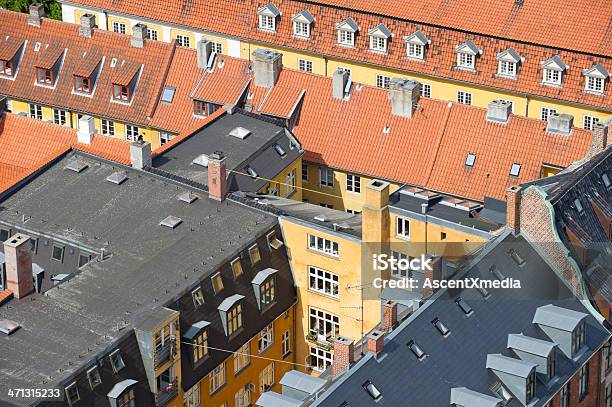 Dächer Von Kopenhagen Stockfoto und mehr Bilder von Dach - Dach, Kopenhagen, Luftaufnahme