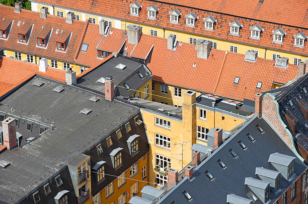 Copenhagen, Denmark Rooftops of the city.