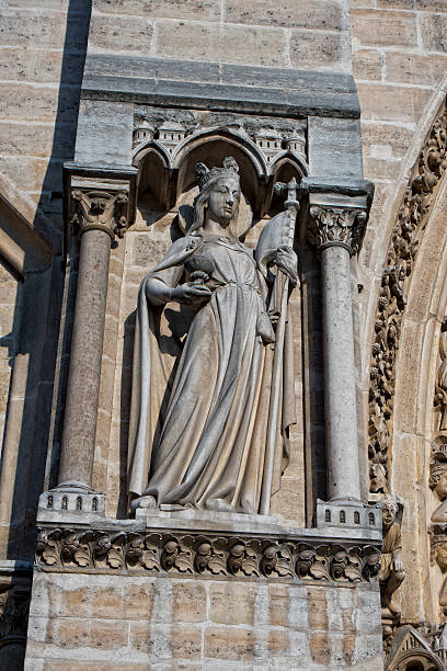 istock notre dame paris statues and gargoyles 471315452