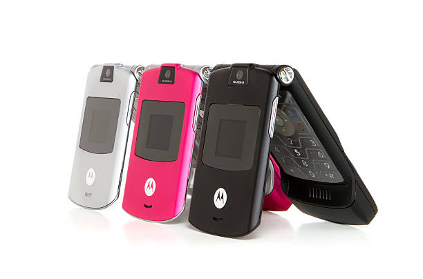 Motorola Razor Mobile Phones stock photo