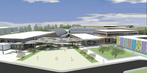 istock 3D Render of Modern Building Design and Enviroment 471318178