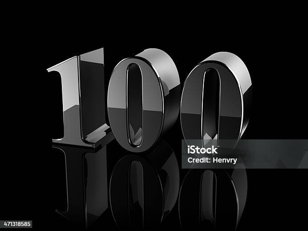 Número 100 - Fotografias de stock e mais imagens de Número 100 - Número 100, Tridimensional, Cifras Financeiras