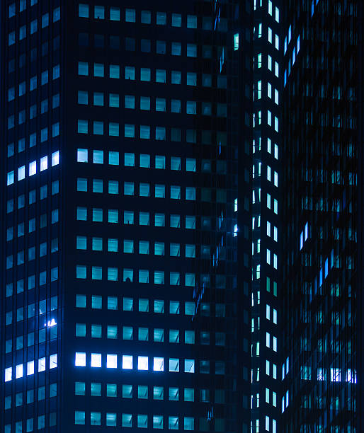 istock Urban lights at night in Frankfurt, Germany 471318610